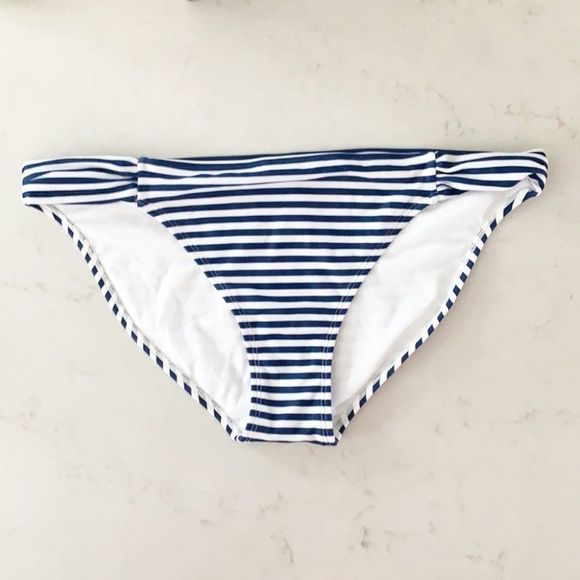Nautical blue & white stripe bikini bottoms⚓️ - Picture 1 of 7